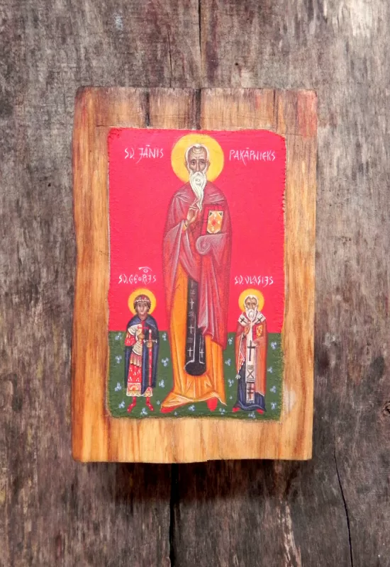 Saint John Climacus, St.George, St.Blaise. 12,5x8cm