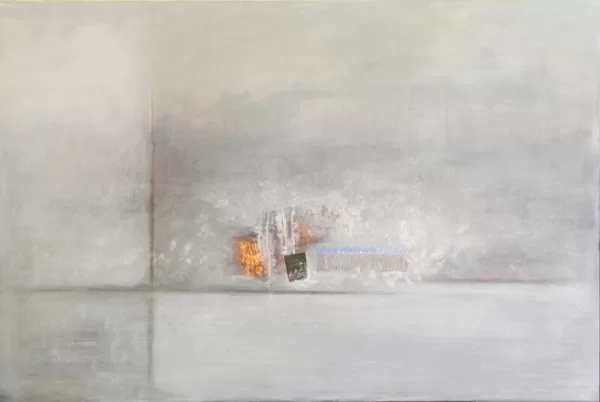 "Winter". Oil, gold on canvas. 1,20x85cm. 2018