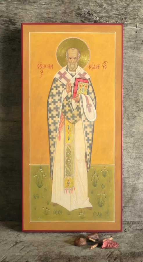 Saint Nicholas. 49x24cm. 2021