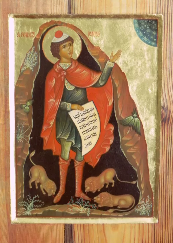Sv.Daniēls lauvu bedrē 44,5x33cm