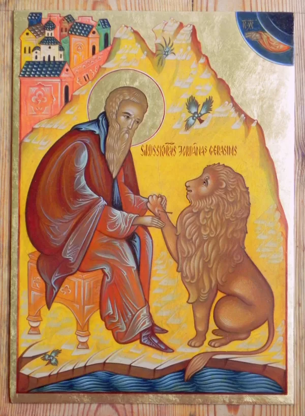 Sv.Jordānas Gerasims 44,5x33cm