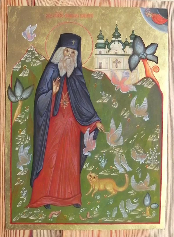 Sv.Čerņigovas Lavrentijs 44,5x33cm