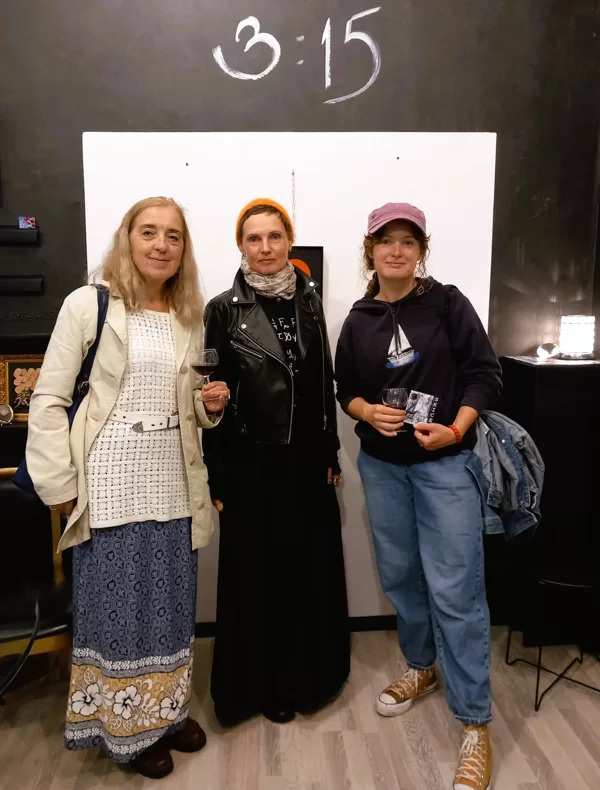 Ar manu kolēģi no Oforta Ģildes, mākslinieci Jekaterinu Grjazevu un viņas meitu!