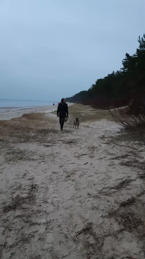 Baltijas jūra un mans vecākais dēls ar mūsu misteru Riko! 