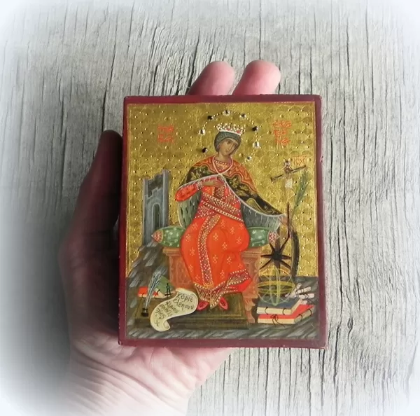 Miniatūra. Sv.Aleksandrijas Katrīna.