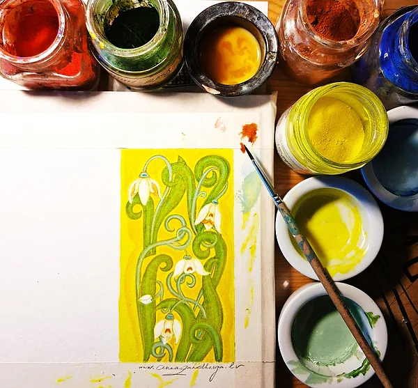 hand-painted greeting cards