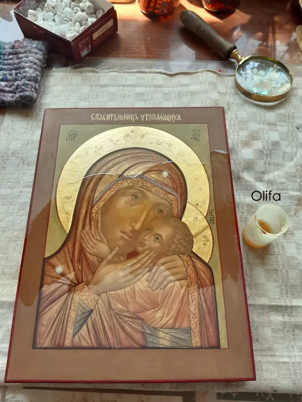 2022-2023. Icon of Our Lady "Rescuer of the Drowning". 