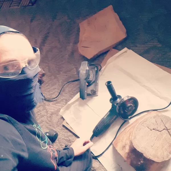preparation of old wooden boards