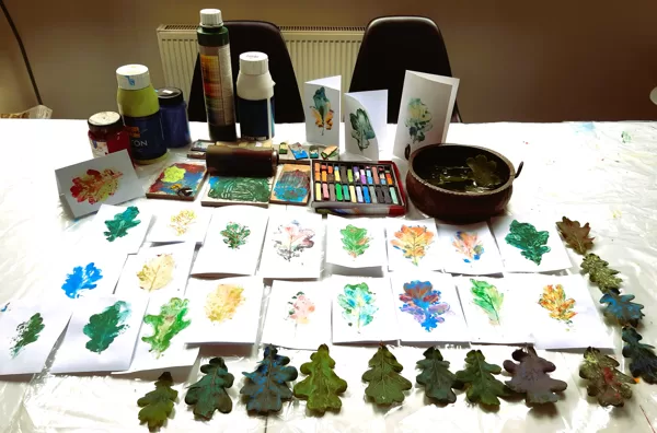 30.07.2024. We printed oak leaves with different expressions. Each with a mood!
