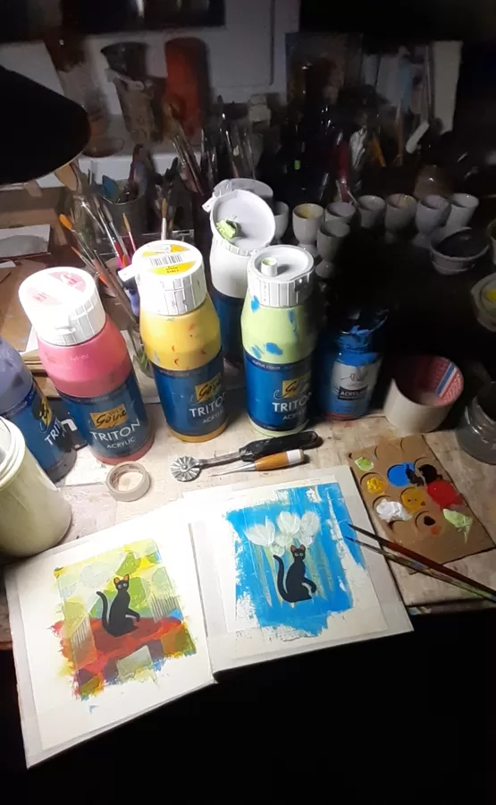 I prepared my samples for inspiration.