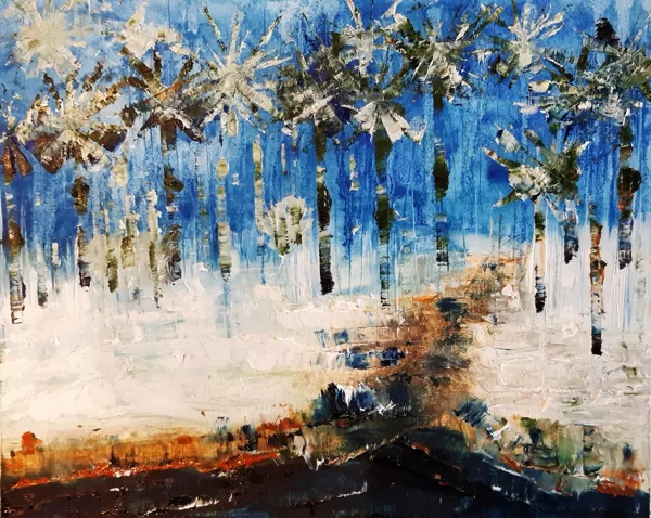 "Fantasy". Oil on paper.