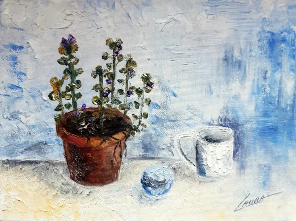 Miniature painting. Adult group. Oil on canvas. 