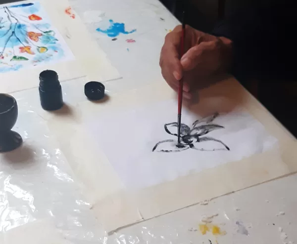 01.11.2024. We painted on fabric.