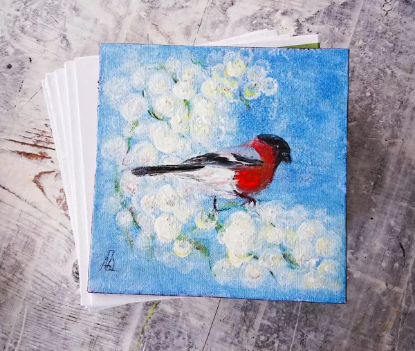 27.02.2026. We painted a Bullfinch!