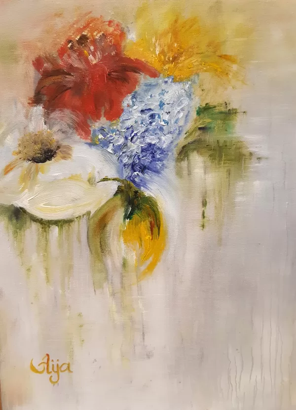 "Fantasy". Oil on canvas. Adult group.