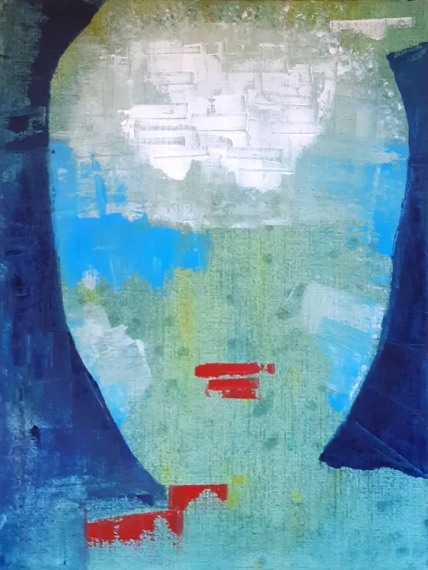 Adult group. Oil on paper.