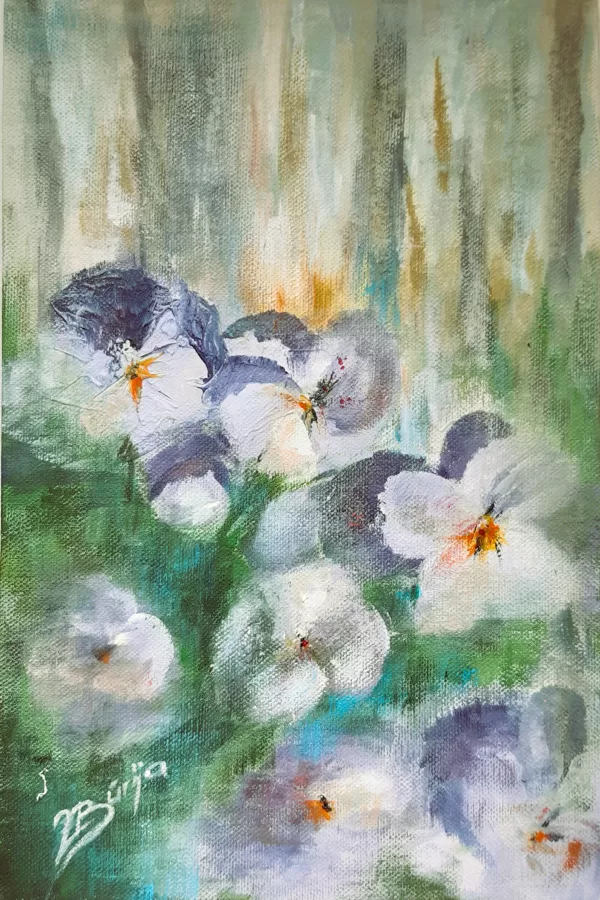 Adult group. Acrylic on canvas.