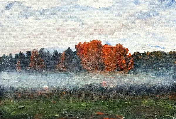 Adult group. Acrylic, oil on canvas. 