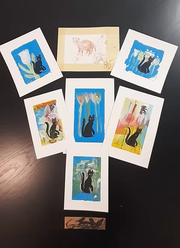 10.01.2025.We are proud of FLOW Golden Globe and are painting a black cat in honor of it!