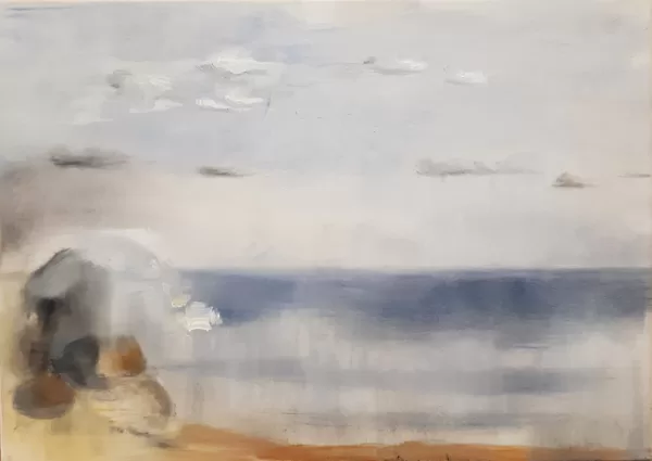 This painting will be continued. Oil on canvas. Adult group.