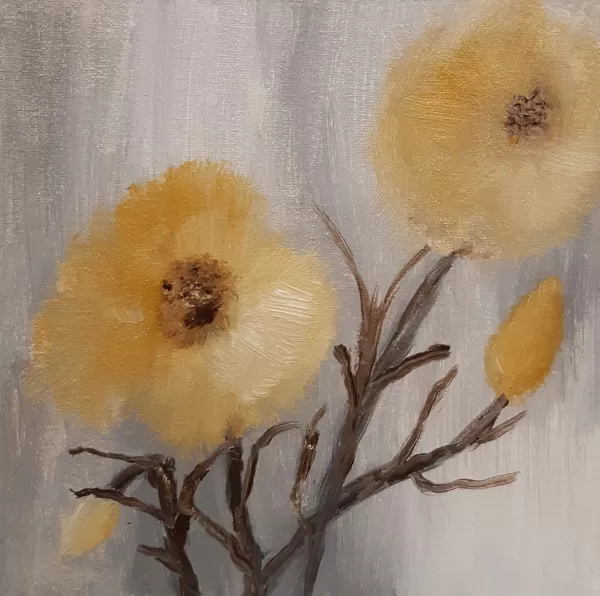 School-age children group. Oil on canvas. 